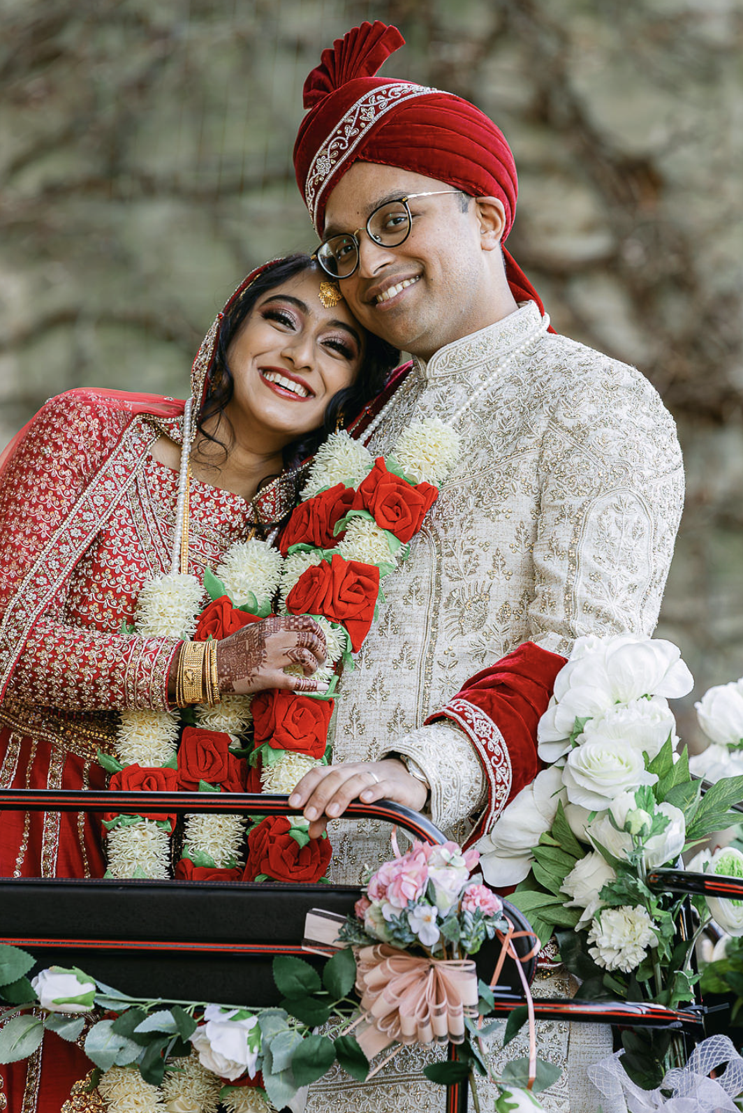 TS wedding Indian Bride and Groom Wedding Day at Tower Bridge, central London, UK